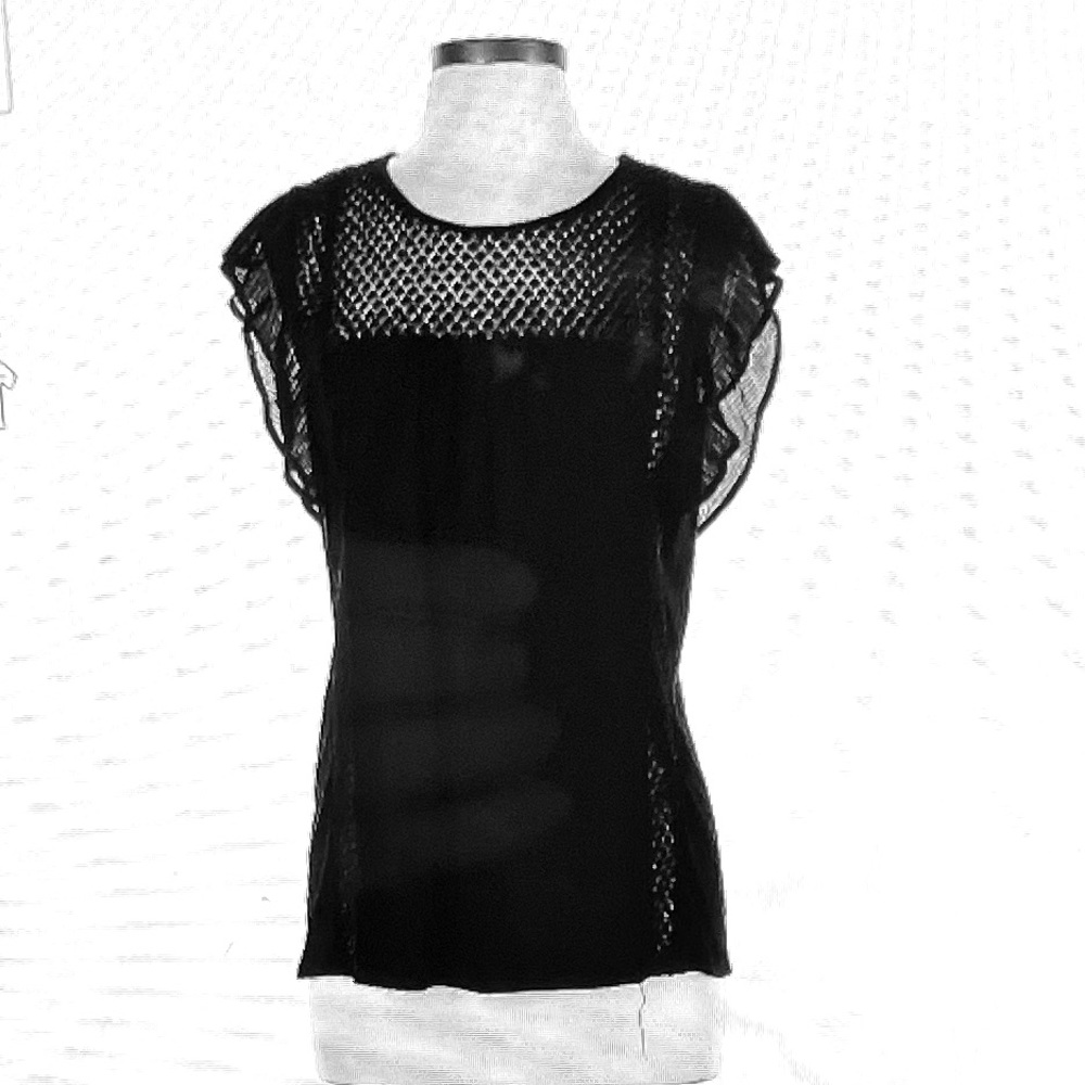 Worthington black blouse large